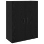 Alacena 2 pcs Roble negro 69.5 x 34 x 180 cm