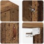 Armarios Montados en la Pared 2 pcs Madera vieja