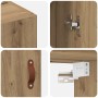 Armarios Montados en la Pared 2 pcs Roble artisan
