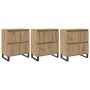 Tableros Lateral 3 pcs Roble artisan 180 x 35 x 70 cm