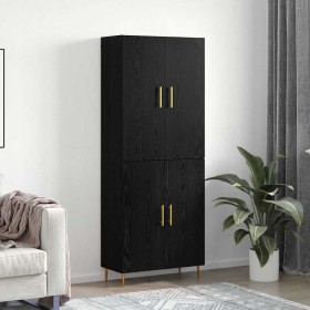 Alacena Roble negro 69.5 x 34 x 180 cm Madera contrachapada