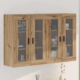 Armarios Montados en la Pared 2 pcs Roble artisan