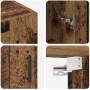 Armarios Montados en la Pared 2 pcs Madera vieja