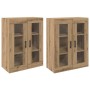 Armarios Montados en la Pared 2 pcs Roble artisan