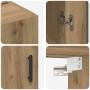 Armarios Montados en la Pared 2 pcs Roble artisan
