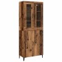 Alacena 2 pcs Madera vieja 69.5 x 34 x 180 cm