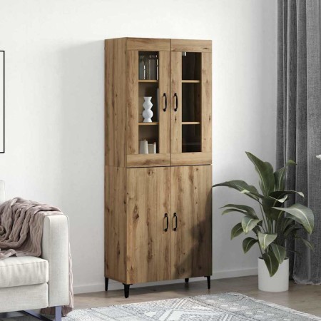 Alacena 2 pcs Roble artisan 69.5 x 34 x 180 cm