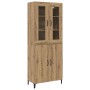 Alacena 2 pcs Roble artisan 69.5 x 34 x 180 cm