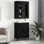 Alacena 2 pcs Roble negro 69.5 x 34 x 180 cm