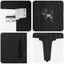Alacena 2 pcs Roble negro 69.5 x 34 x 180 cm