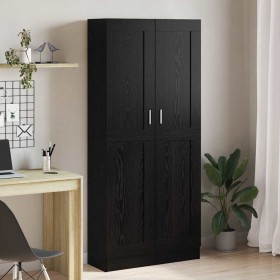 Estantería para libros Roble negro 82.5 x 30.5 x 185 cm