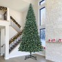 Árbol de Navidad Artificial Pre-iluminado Verde 500 cm PVC