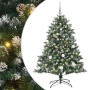 ÁrboldeNavidadartificial con luces de tiras LED Verde 150cm PVC
