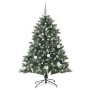 ÁrboldeNavidadartificial con luces de tiras LED Verde 150cm PVC