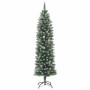 Árbol Navideño Artificial Delgado Verde 120 cm Plástico y PVC