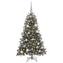 ÁrboldeNavidadartificial con luces de tiras LED Verde 120cm PVC