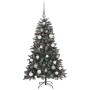 ÁrboldeNavidadartificial con luces de tiras LED Verde 120cm PVC