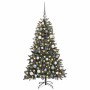 ÁrboldeNavidadartificial con luces de tiras LED Verde 150cm PVC
