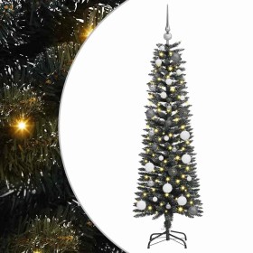 ÁrboldeNavidadartificial con luces de tiras LED Verde 150cm PVC