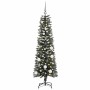 ÁrboldeNavidadartificial con luces de tiras LED Verde 150cm PVC