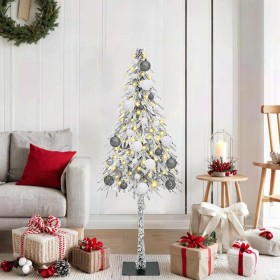 Árbol de Navidad con luces de tiras LED 120 cm PE