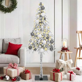 Árbol de Navidad con luces de tiras LED 150 cm PE