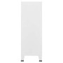 Baúl de almacenaje industrial metal blanco 75x40x115 cm