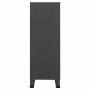 Baúl de almacenaje industrial metal antracita 75x40x115 cm
