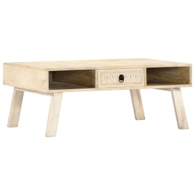 Mesa de centro de madera maciza de mango 100x60x40