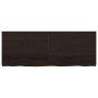Estante pared madera roble tratada marrón oscuro 160x60x(2-6)cm
