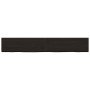 Estante pared madera roble tratada marrón oscuro 180x40x(2-4)cm