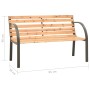 Banco de jardín para niños de madera de abeto chino 81 cm de vidaXL, Bancos de jardín - Ref: Foro24-317119, Precio: 74,25 €