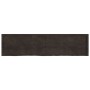 Estante pared madera roble tratada marrón oscuro 200x50x(2-6)cm
