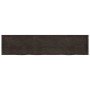 Estante pared madera roble tratada marrón oscuro 220x50x(2-6)cm