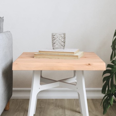 Tablero de mesa madera maciza borde natural 40x40x(2-4) cm en Tableros para mesas | Comprar online en Foro24
