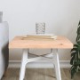 Tablero de mesa madera maciza borde natural 40x40x(2-4) cm en Tableros para mesas | Comprar online en Foro24