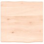 Tablero de mesa madera maciza borde natural 40x40x(2-4) cm en Tableros para mesas | Comprar online en Foro24