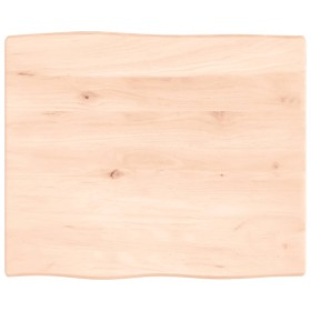 Tablero de mesa madera maciza roble borde natural 60x50x2 cm Tablero de mesa madera maciza roble borde natural 60x50x2 cm