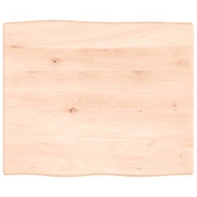Tablero de mesa madera maciza roble borde natural 60x50x2 cm Tablero de mesa madera maciza roble borde natural 60x50x2 cm