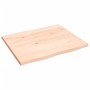 Tablero de mesa madera maciza roble borde natural 60x50x2 cm en Tableros para mesas | Comprar online en Foro24