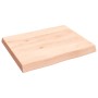 Tablero de mesa madera maciza borde natural 60x50x(2-6) cm en Tableros para mesas | Comprar online en Foro24