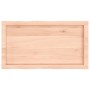 Tablero de mesa madera maciza borde natural 80x40x(2-6) cm