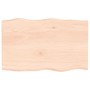 Tablero de mesa madera maciza borde natural 80x50x(2-4) cm