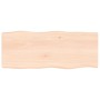 Tablero de mesa madera maciza borde natural 100x40x(2-4) cm