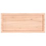 Tablero de mesa madera maciza borde natural 100x40x(2-4) cm