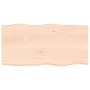 Tablero de mesa madera maciza borde natural 100x50x(2-6) cm en Tableros para mesas | Comprar online en Foro24