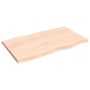 Tablero de mesa madera maciza borde natural 100x60x(2-4) cm