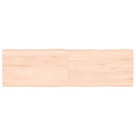 Tablero de mesa madera maciza borde natural 140x40x(2-4) cm Tablero de mesa madera maciza borde natural 140x40x(2-4) cm