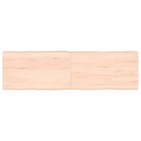 Tablero de mesa madera maciza borde natural 140x40x(2-6) cm Tablero de mesa madera maciza borde natural 140x40x(2-6) cm