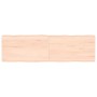 Tablero de mesa madera maciza borde natural 140x40x(2-6) cm